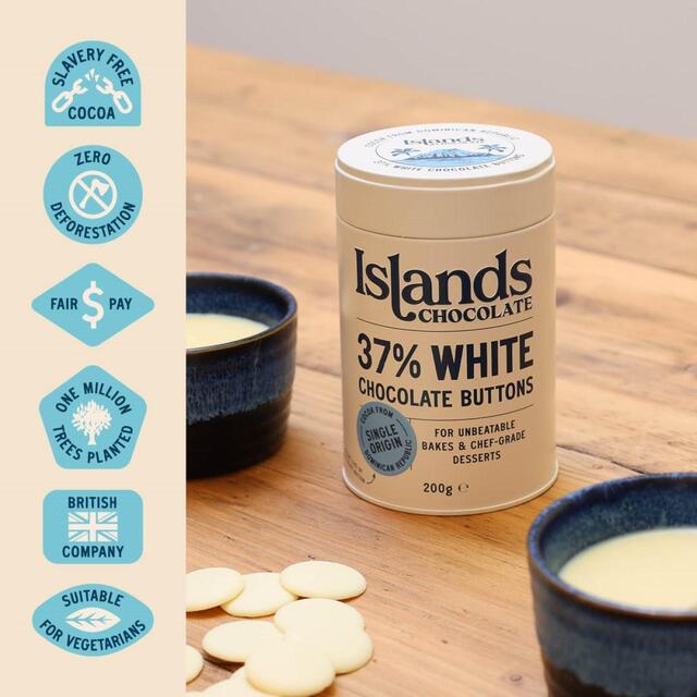 Islands Chocolate 37% White Chocolate Button Tin thumbnail 9