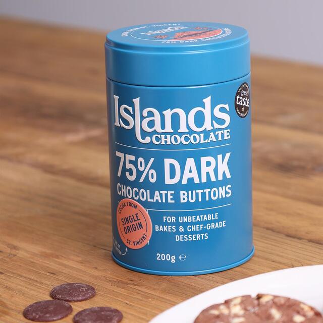 Islands Chocolate 75% Dark Chocolate Button Tin thumbnail 4