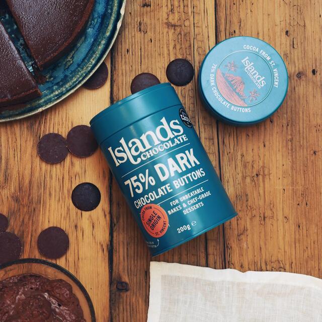 Islands Chocolate 75% Dark Chocolate Button Tin thumbnail 5