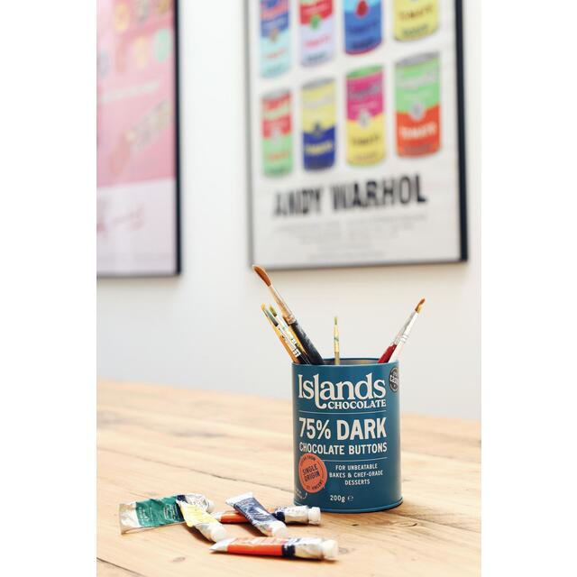 Islands Chocolate 75% Dark Chocolate Button Tin thumbnail 7