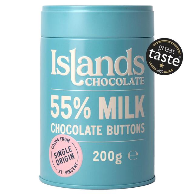 Islands Chocolate 55% Milk Chocolate Button Tin