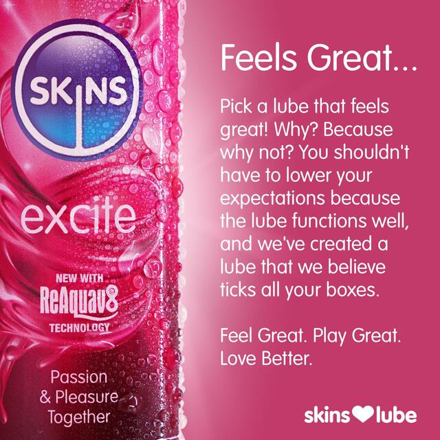 Skins Excite Tingling Water Based Lubricant thumbnail 2