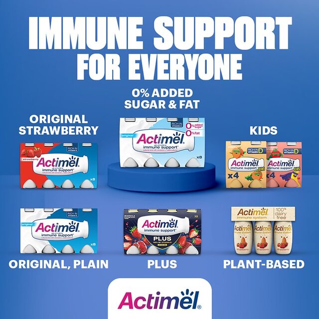 Actimel Plus 100% Vitamin D Cherry & Elderberry Immunity Yoghurt thumbnail 6