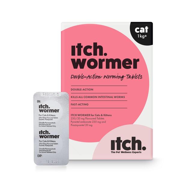 Itch Wormer Tablet Treatment For Cats (1kg +) thumbnail 2