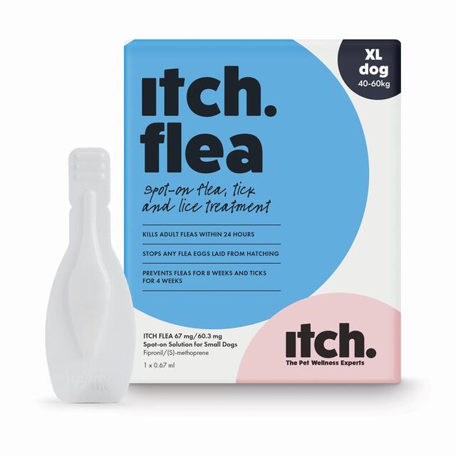 Itch Flea XL Dog Spot-On Flea & Tick treatment (40kg+) thumbnail 2