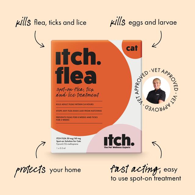 Itch Flea Cat Spot-On Flea & Tick treatment (1kg+) thumbnail 5