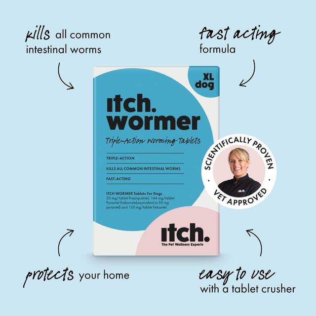 Itch Wormer Tablet Treatment For XL Dogs (20kg+) thumbnail 2