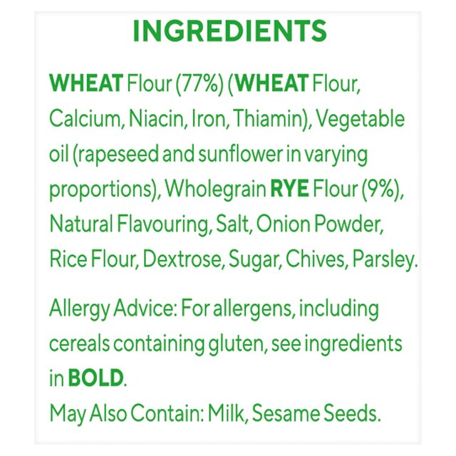 Ryvita Snack It Thins Sour Cream and Chive Flatbread Snacks thumbnail 3