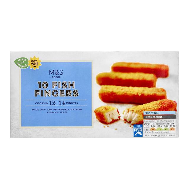 M&S 10 Fish Fingers Frozen