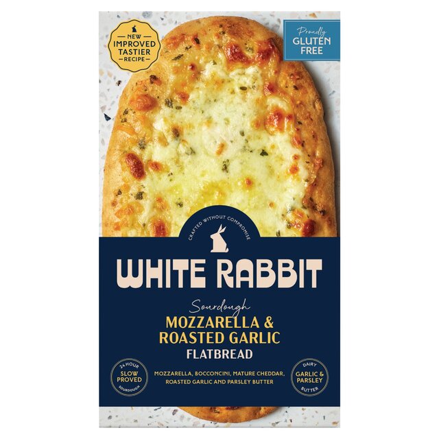 White Rabbit Sourdough Mozzarella & Garlic Flatbread