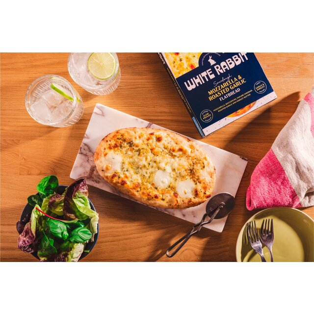 White Rabbit Sourdough Mozzarella & Garlic Flatbread thumbnail 3