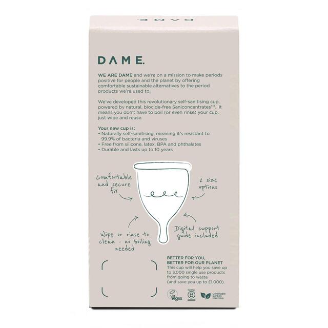 Dame Self Sanitising Menstrual Cup Large thumbnail 3