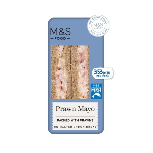 M&S Prawn Mayo Ready Made Sandwich