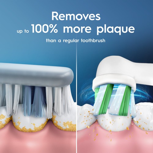 Oral-B Pro 1 Cross Action Blue Electric Toothbrush thumbnail 3