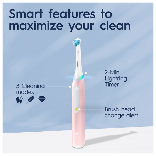 Oral-B iO3 Pink Electric Toothbrush + Travel Case thumbnail 3