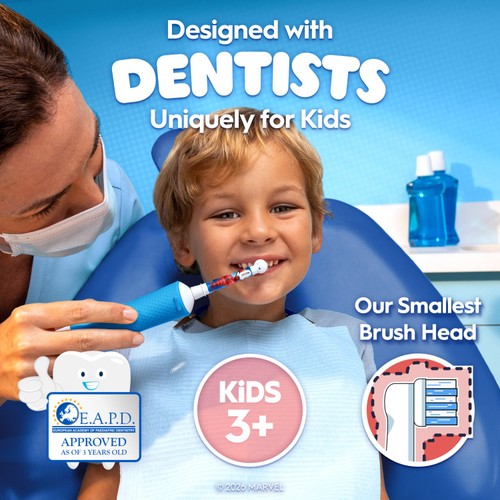 Oral-B Vitality Pro Kids 3+ Marvel Spiderman Electric Toothbrush Giftset thumbnail 2
