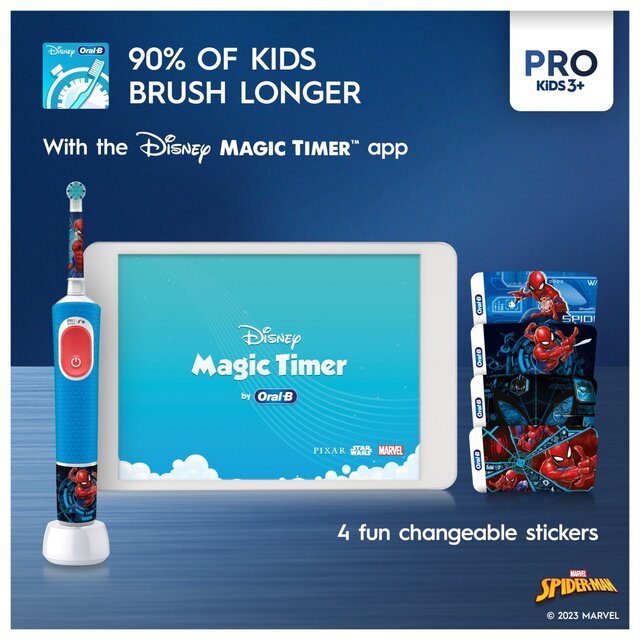 Oral-B Vitality Pro Kids Giftset - Spider-Man thumbnail 8