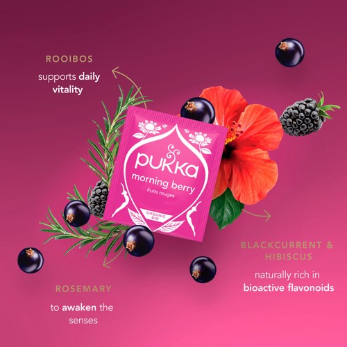 Pukka Teas Organic Morning Berry 20 tea bags thumbnail 5