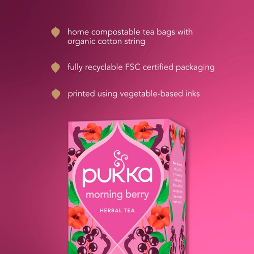 Pukka Teas Organic Morning Berry 20 tea bags thumbnail 10