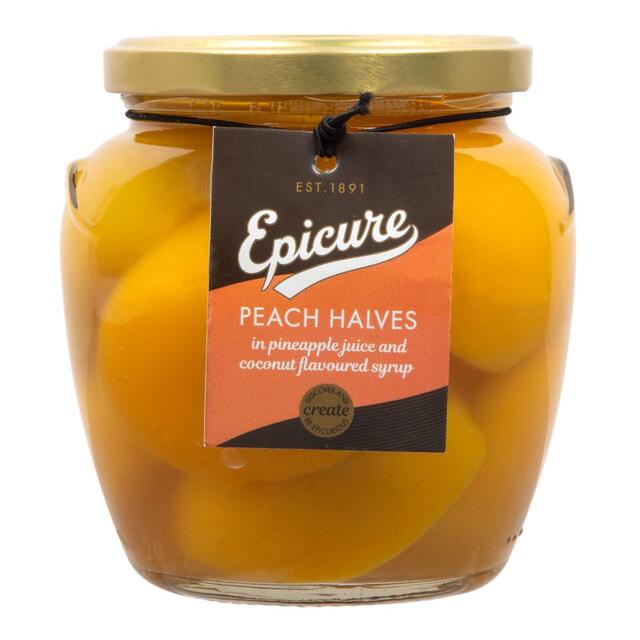 Epicure Mediterranean Peach Halves in Pineapple & Coconut Syrup thumbnail 2