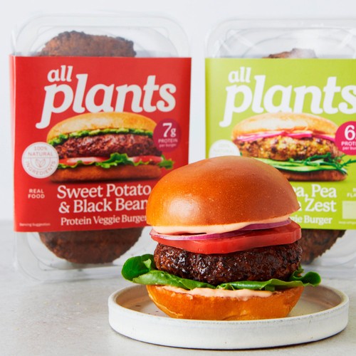 all plants Sweet Potato, Black Bean & Chipotle Protein Veggie Burger thumbnail 4