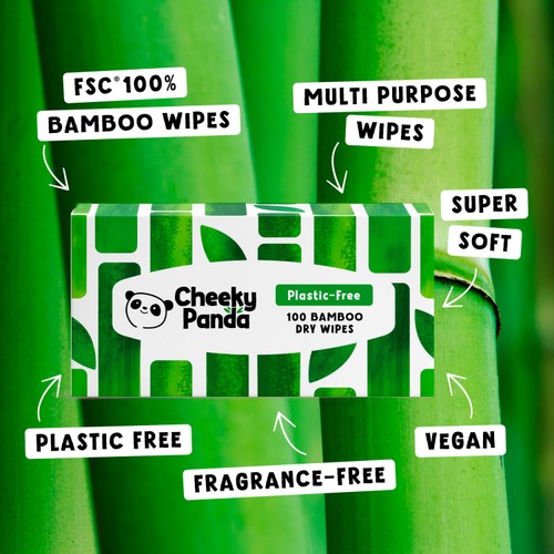 The Cheeky Panda Bamboo Baby Dry Wipes thumbnail 2