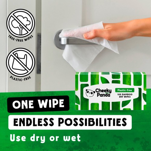 The Cheeky Panda Bamboo Baby Dry Wipes thumbnail 3