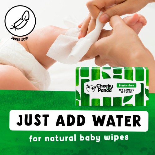The Cheeky Panda Bamboo Baby Dry Wipes thumbnail 6