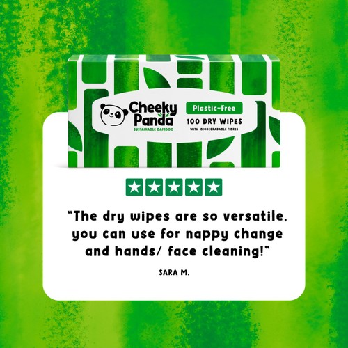 The Cheeky Panda Bamboo Baby Dry Wipes thumbnail 9