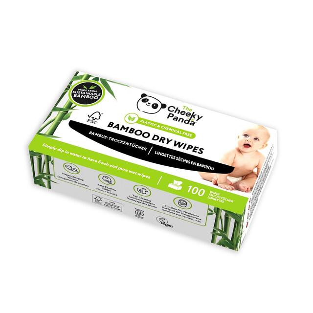 The Cheeky Panda Bamboo Baby Dry Wipes thumbnail 2