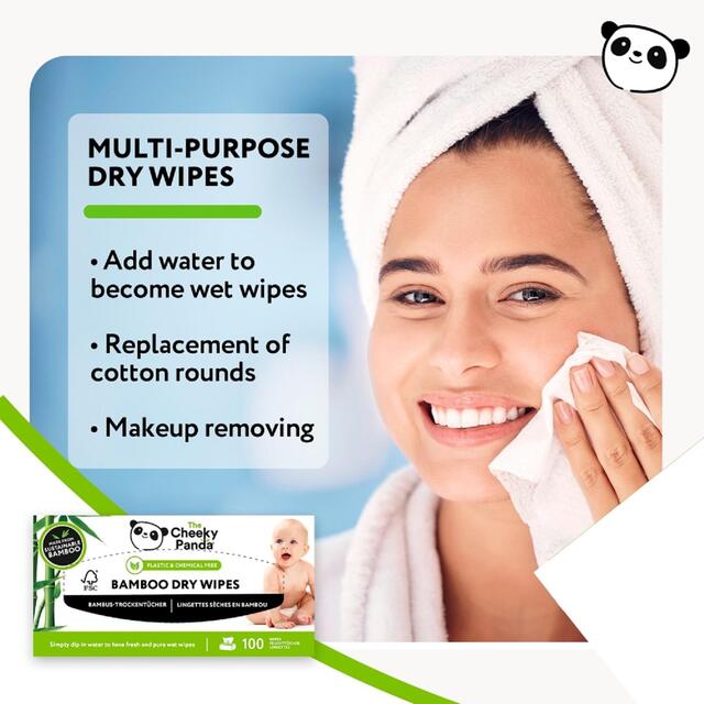 The Cheeky Panda Bamboo Baby Dry Wipes thumbnail 5