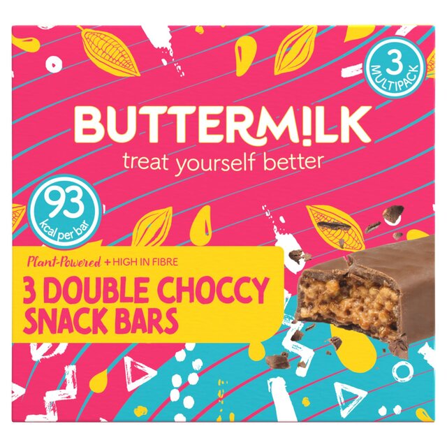 Buttermilk Plant Powered Double Choccy Crisp Snack Bar Multi Pack