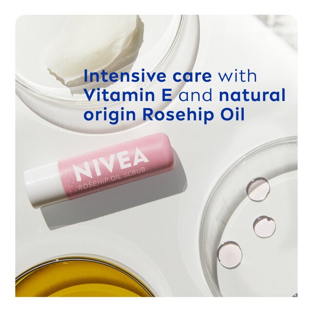 NIVEA Rosehip Oil Caring Scrub Lip Balm thumbnail 4