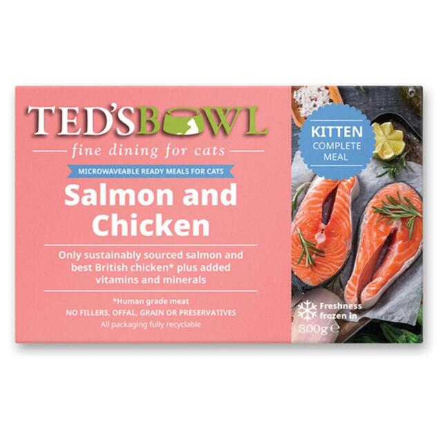 Ted's Bowl Salmon with Chicken for Kitten