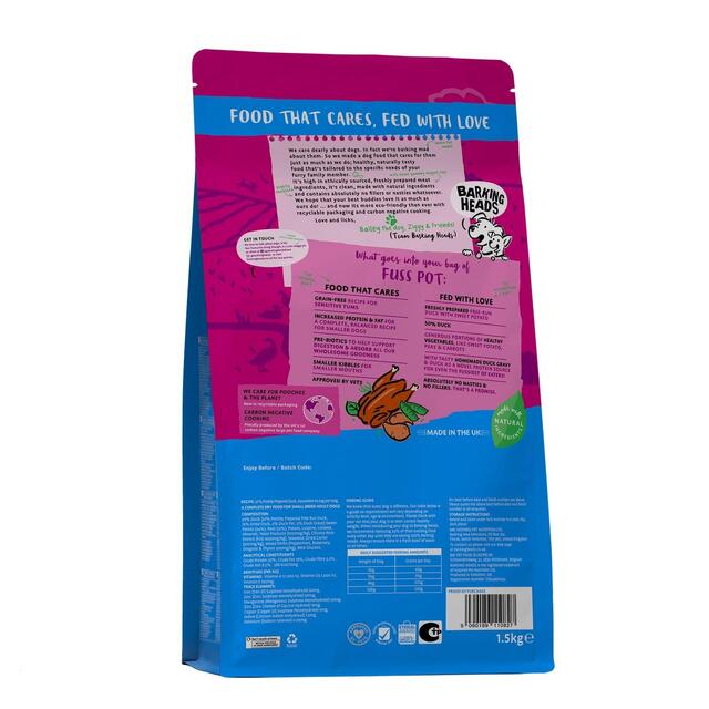 Barking Heads Little Paws Fuss Pot Duck Dry Dog Food thumbnail 2