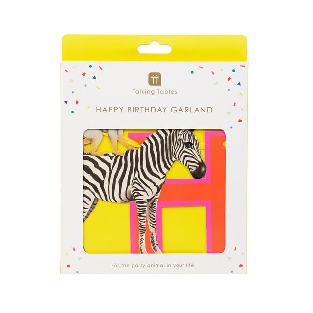 Talking Tables Safari Animal Birthday Garland thumbnail 2