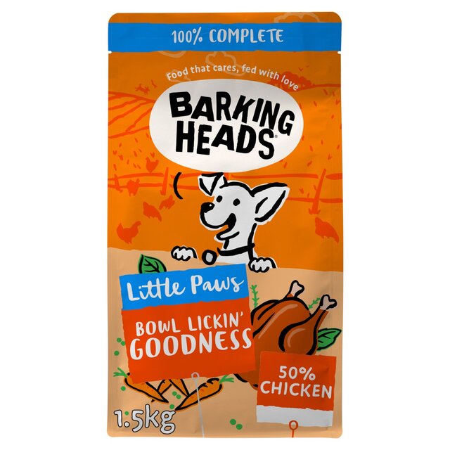 Barking Heads Little Paws Bowl Lickin' Goodness Chicken Dry Dog Food