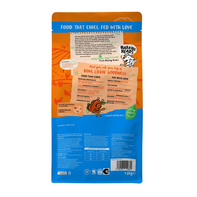 Barking Heads Little Paws Bowl Lickin' Goodness Chicken Dry Dog Food thumbnail 2