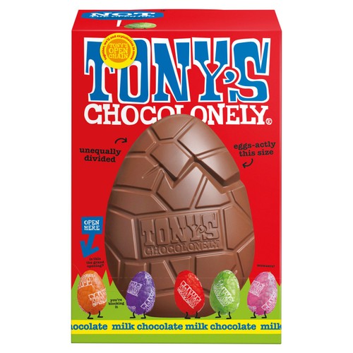 Tony's Chocolonely Large hollow milk easter egg and mini eggs thumbnail 2