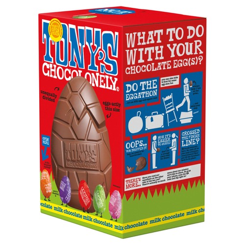 Tony's Chocolonely Large hollow milk easter egg and mini eggs thumbnail 4