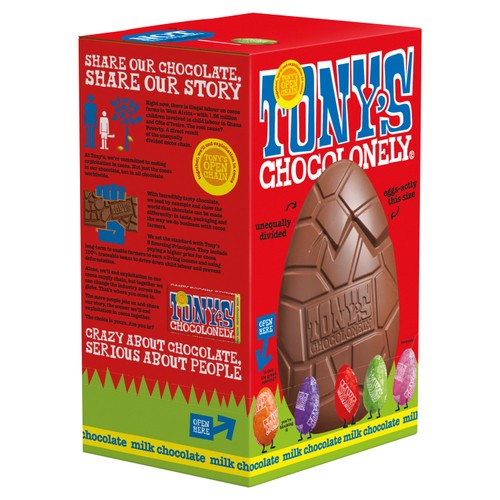 Tony's Chocolonely Large hollow milk easter egg and mini eggs thumbnail 5