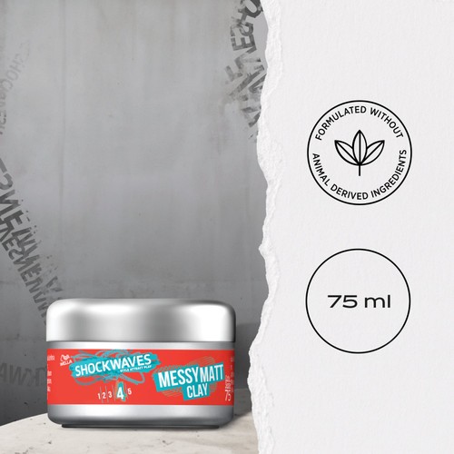 Wella Shockwaves Messy Matte Clay thumbnail 7