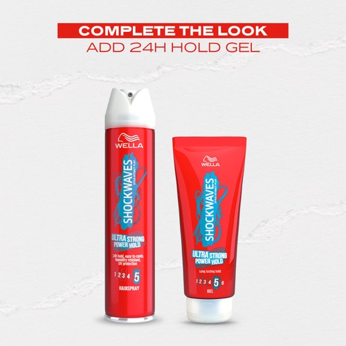 Wella Shockwaves Ultra Strong Power Hold Hairspray thumbnail 2