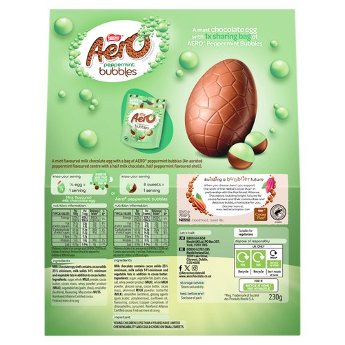 Aero Peppermint Milk Chocolate Easter Egg thumbnail 4