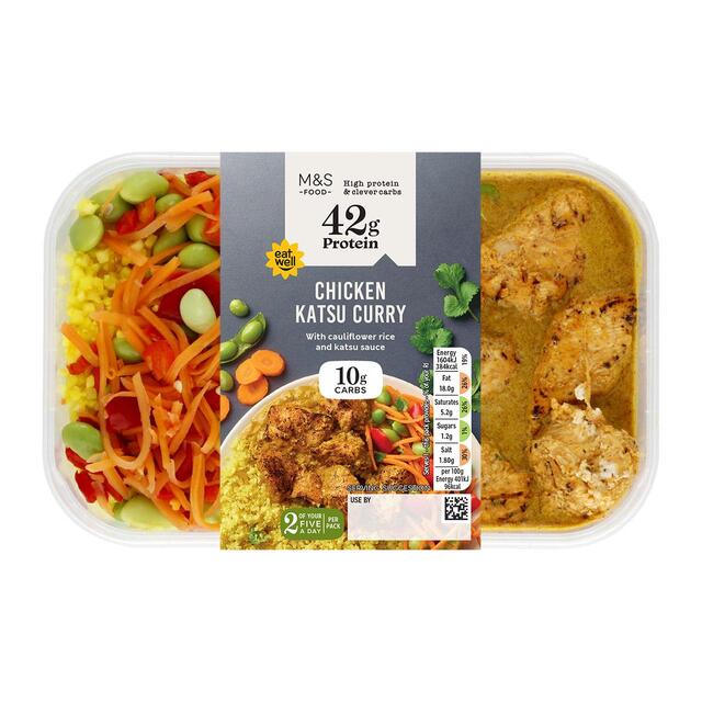 M&S High Protein Chicken Katsu Curry Box