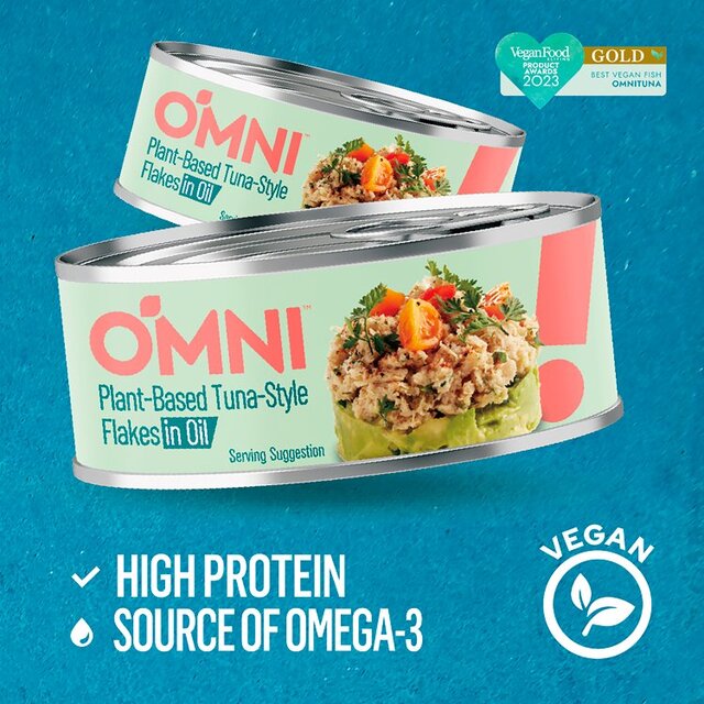 OmniTuna Plant Based Tuna Flakes in Oil thumbnail 2