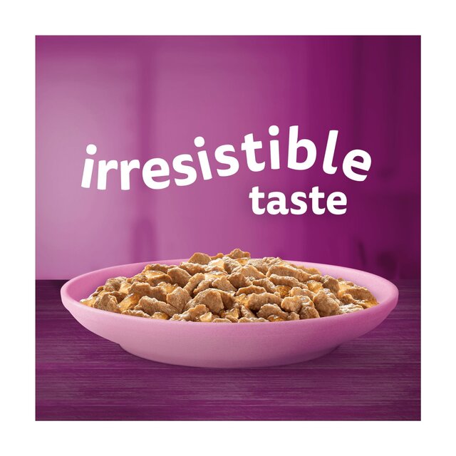 Whiskas Kitten 2-12mths Wet Cat Food Pouches Poultry Feasts in Jelly thumbnail 4