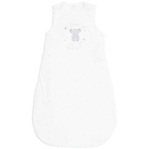 M&S 2.5 Tog Sleeping Bag, 6-18 Months, White