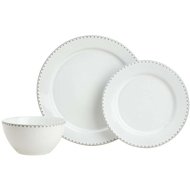 M&S Mia Dinner Set, Grey