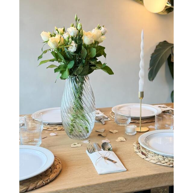 M&S Medium Swirl Glass Vase thumbnail 2